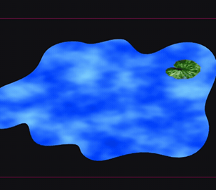 I returned to AI for clarification, and this time it provided the correct expression, which successfully made the lily pad shrink over time.